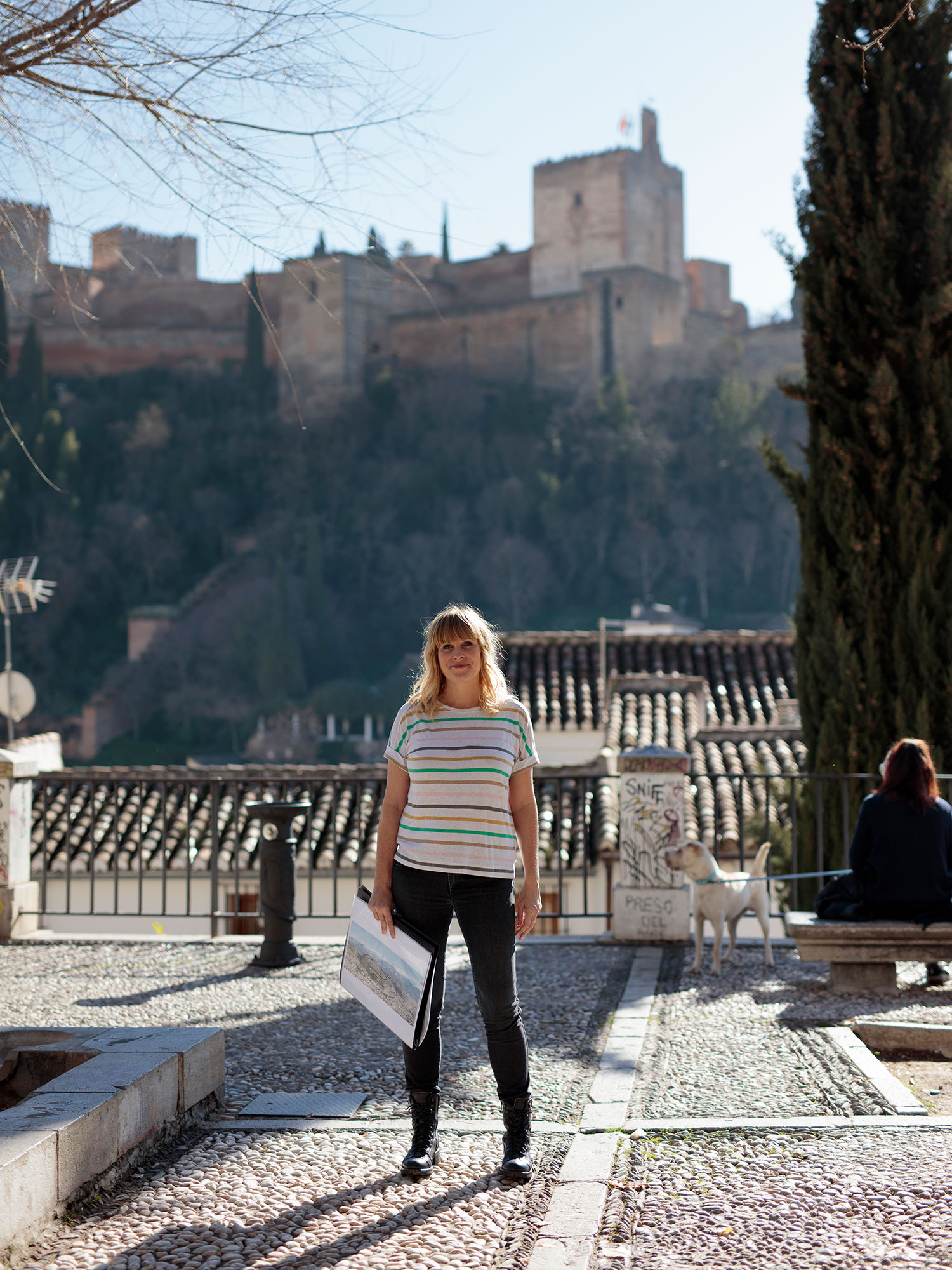 Fotografía de una visita a la Alhambra de Blanca Espigares para Masquetours